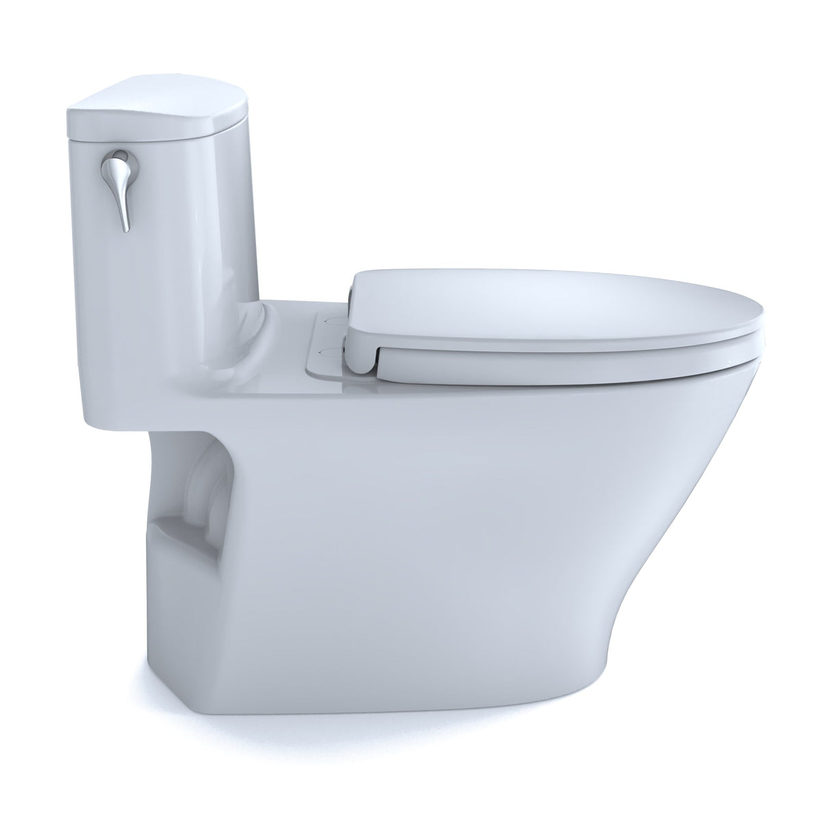Nexus® One-Piece Elongated 1.28 GPF Universal Height Toilet with CEFIONTECT® and SS124 SoftClose Seat, WASHLET®+ Ready, Cotton White