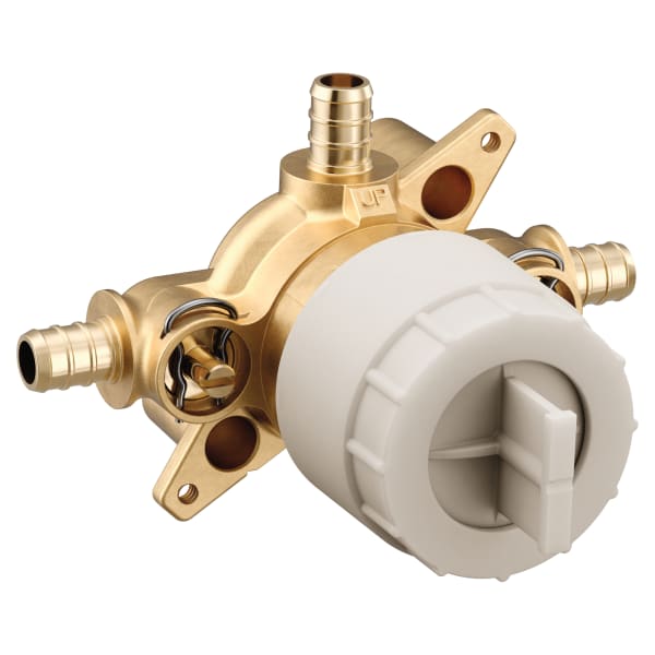 U130XS M-CORE 3-Series 3 Port Shower Mixing Valve with Crimp Ring PEX Connections and Stops