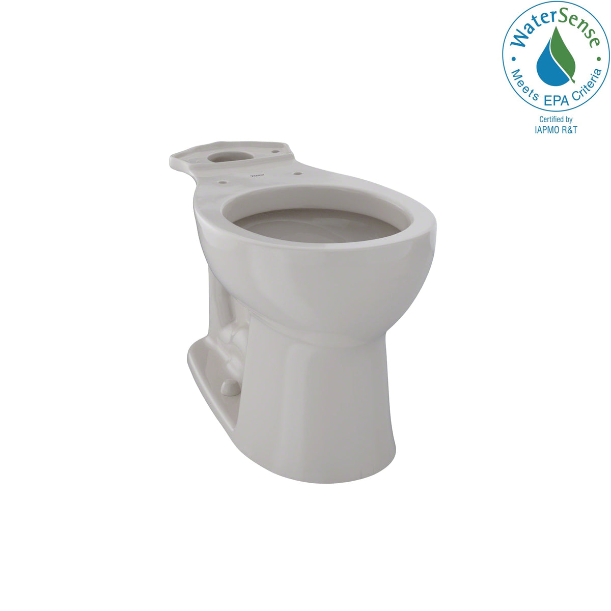 C243EF#12 Entrada Universal Height Round Toilet Bowl, 12" Rough-In, Sedona Beige