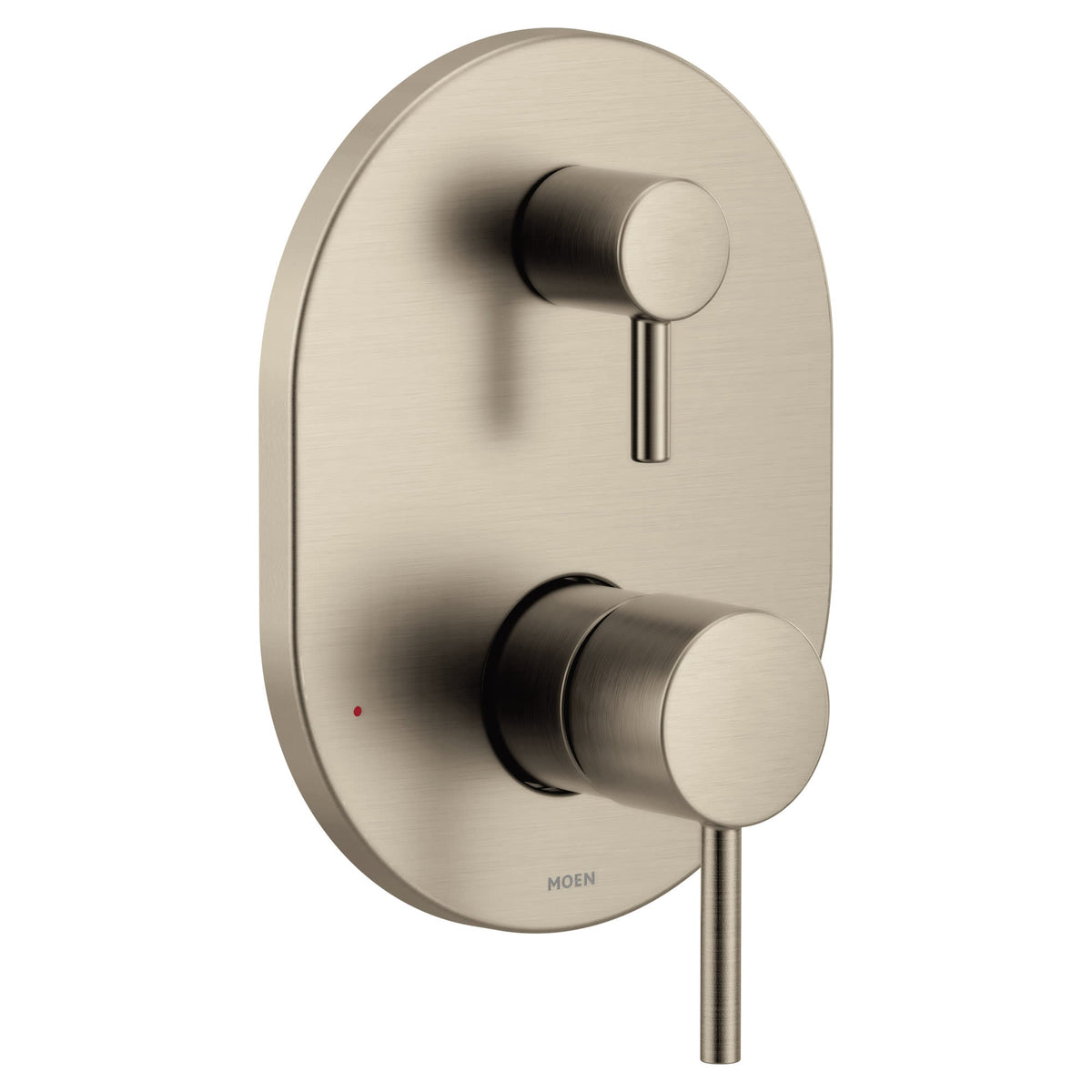 UT3290BN Align M-CORE 3-Series 2-Handle Shower Trim with Integrated Transfer Valve in Brushed Nickel (Valve Sold Separately)