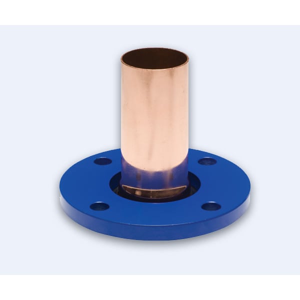 SF003 3" Press Copper Coated 4-Bolt Flange Adapter 150 lb