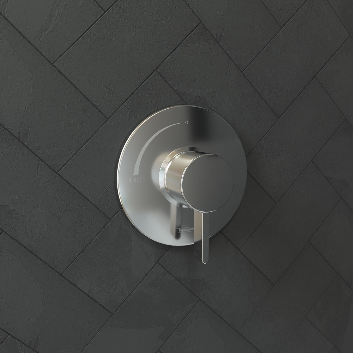 15739001 Ecostat S Pressure Balance Trim in Chrome