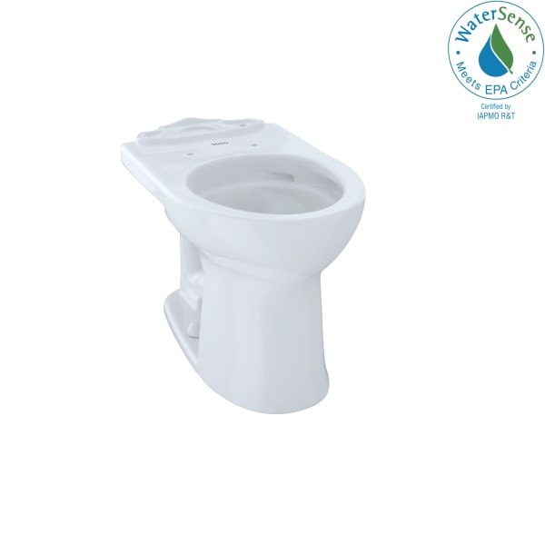 Drake® II Universal Height Round Toilet Bowl with CEFIONTECT, Cotton White - C453CUFG#01
