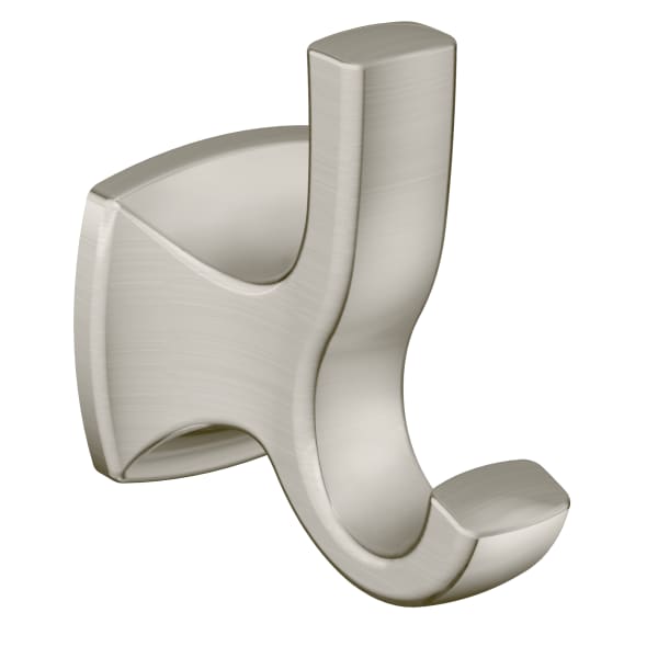 YB5103BN Voss Double Robe Hook in Brushed Nickel