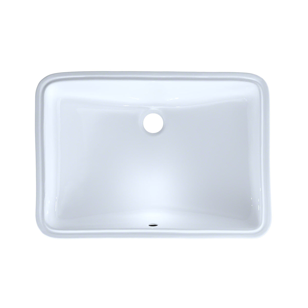 21-1/4" x 14-3/8" Large Rectangular Undermount Bathroom Sink with CEFIONTECT, Cotton White - LT540G#01