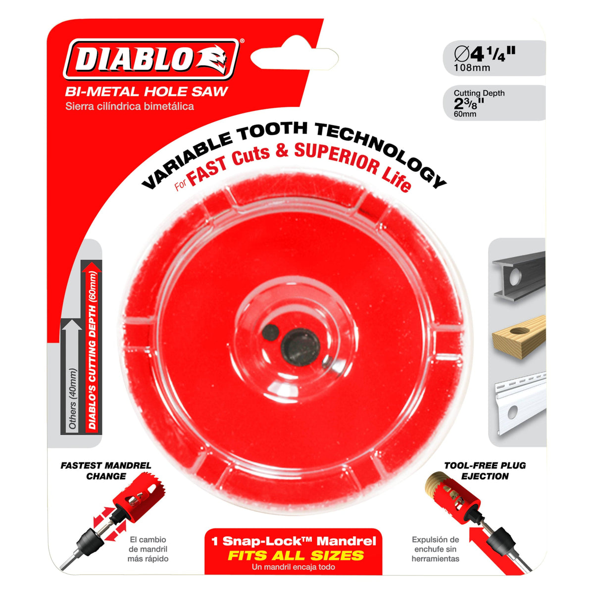 DHS4125 4-1/8" Bi-Metal Hole Saw